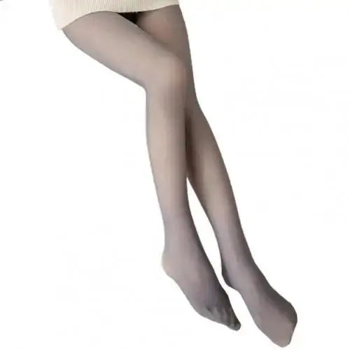 Collant doublé polaire effet transparent