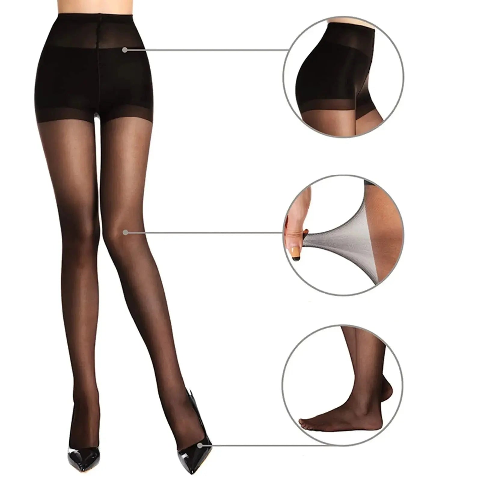 Collant polaire noire - Le Collant Polaire