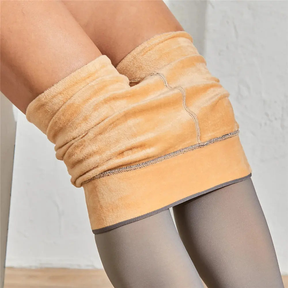 Collant polaire transparent noir - Le Collant Polaire