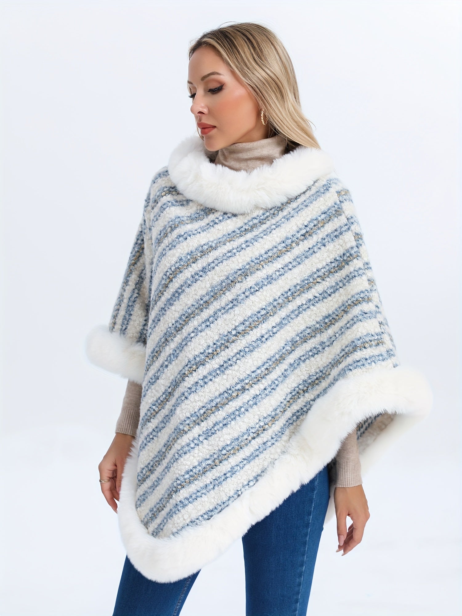 Joli poncho femme