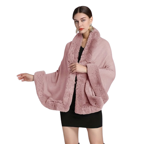 Poncho cape chaud femme