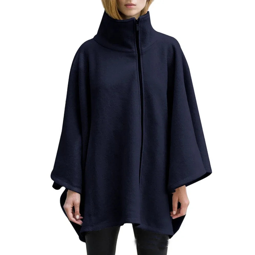 Poncho chaud femme