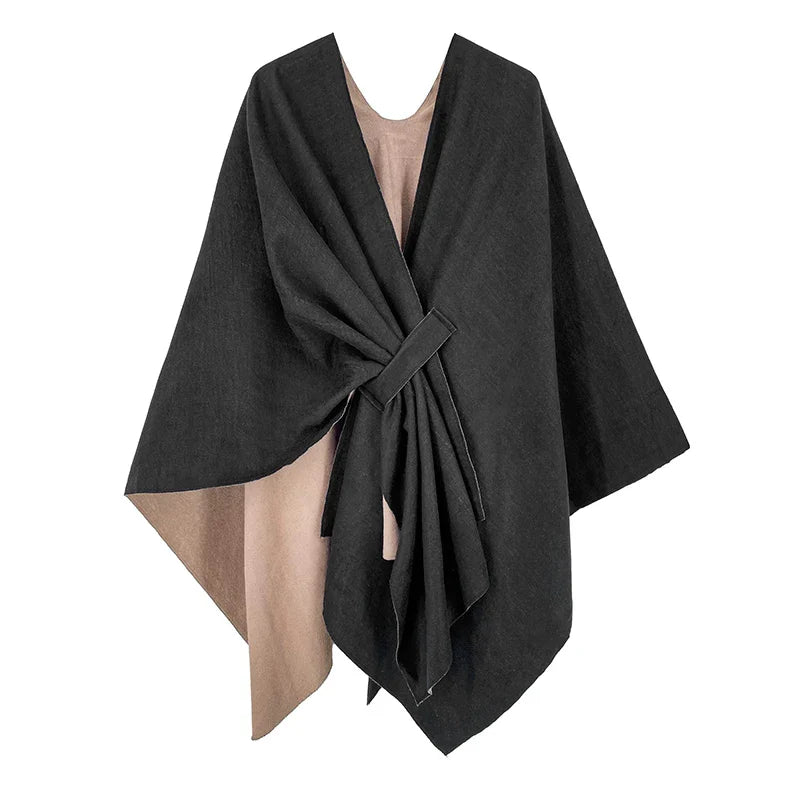 Poncho chaud homme