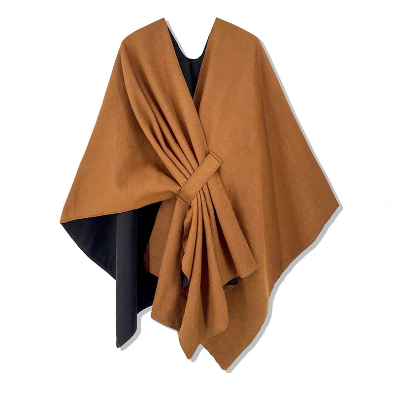 Poncho chaud homme