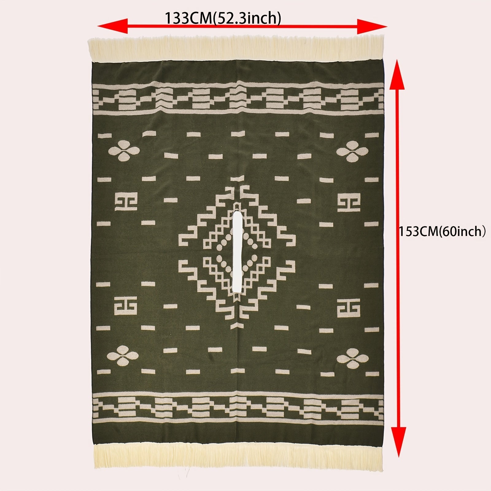 Poncho chaud polaire