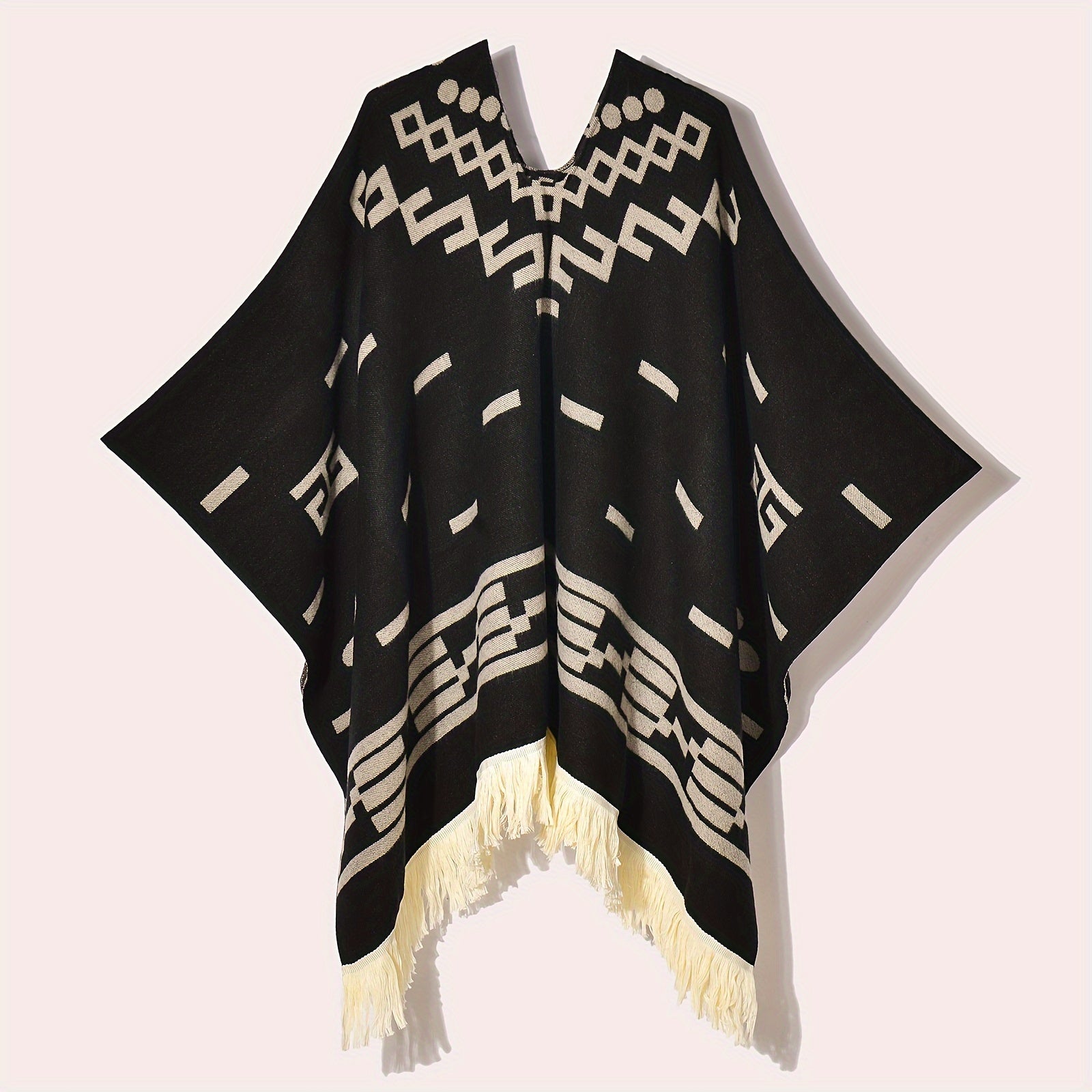 Poncho chaud polaire