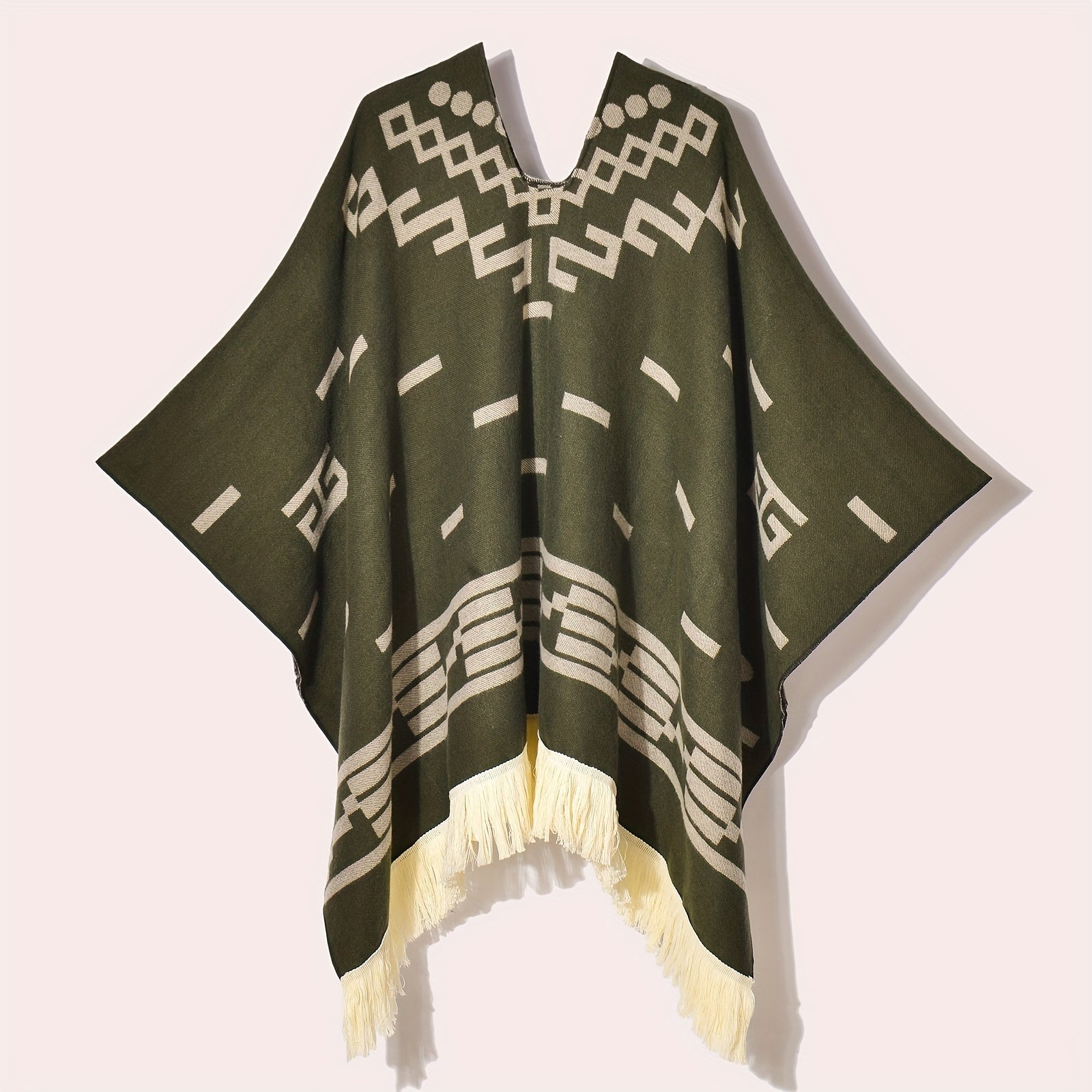 Poncho chaud polaire