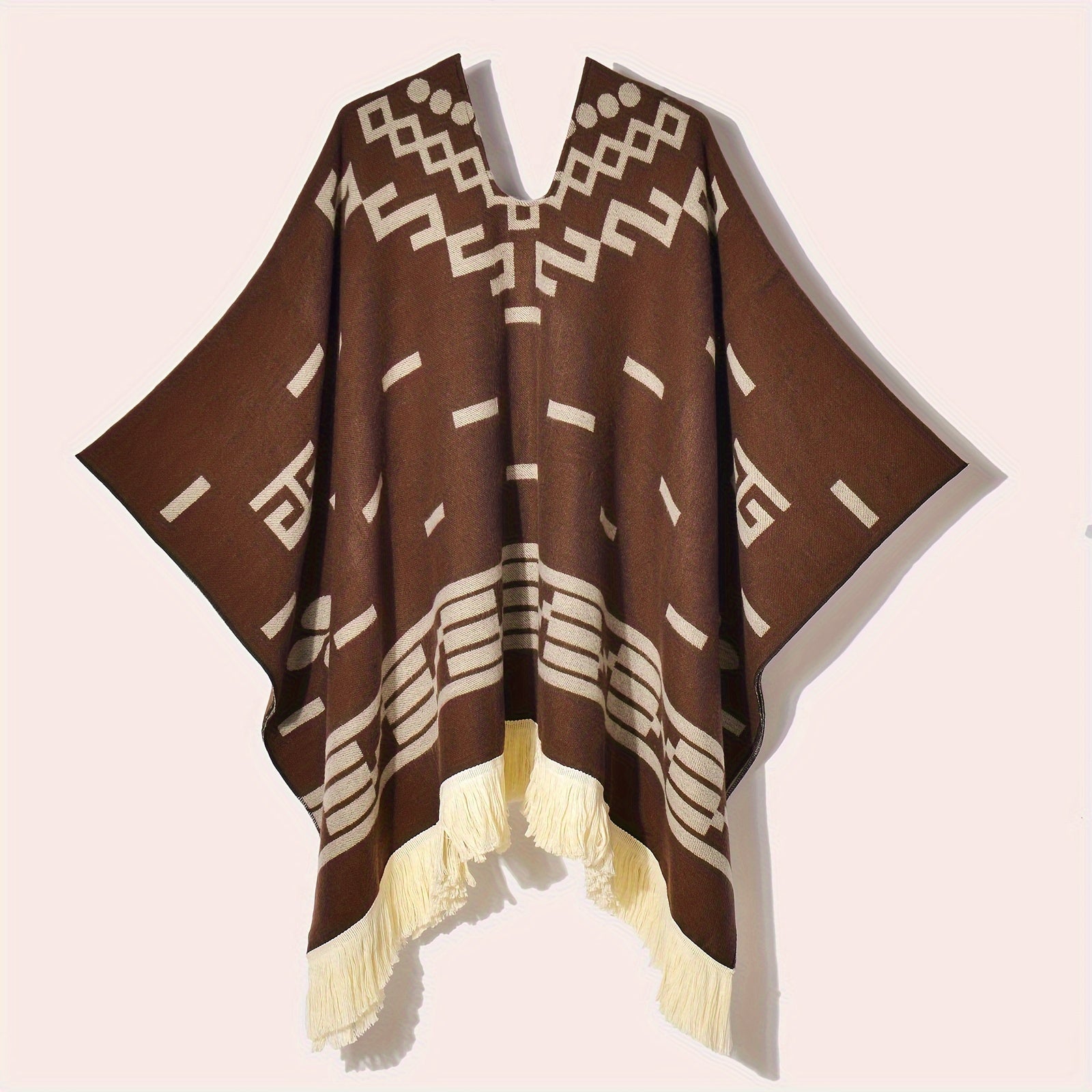 Poncho chaud polaire