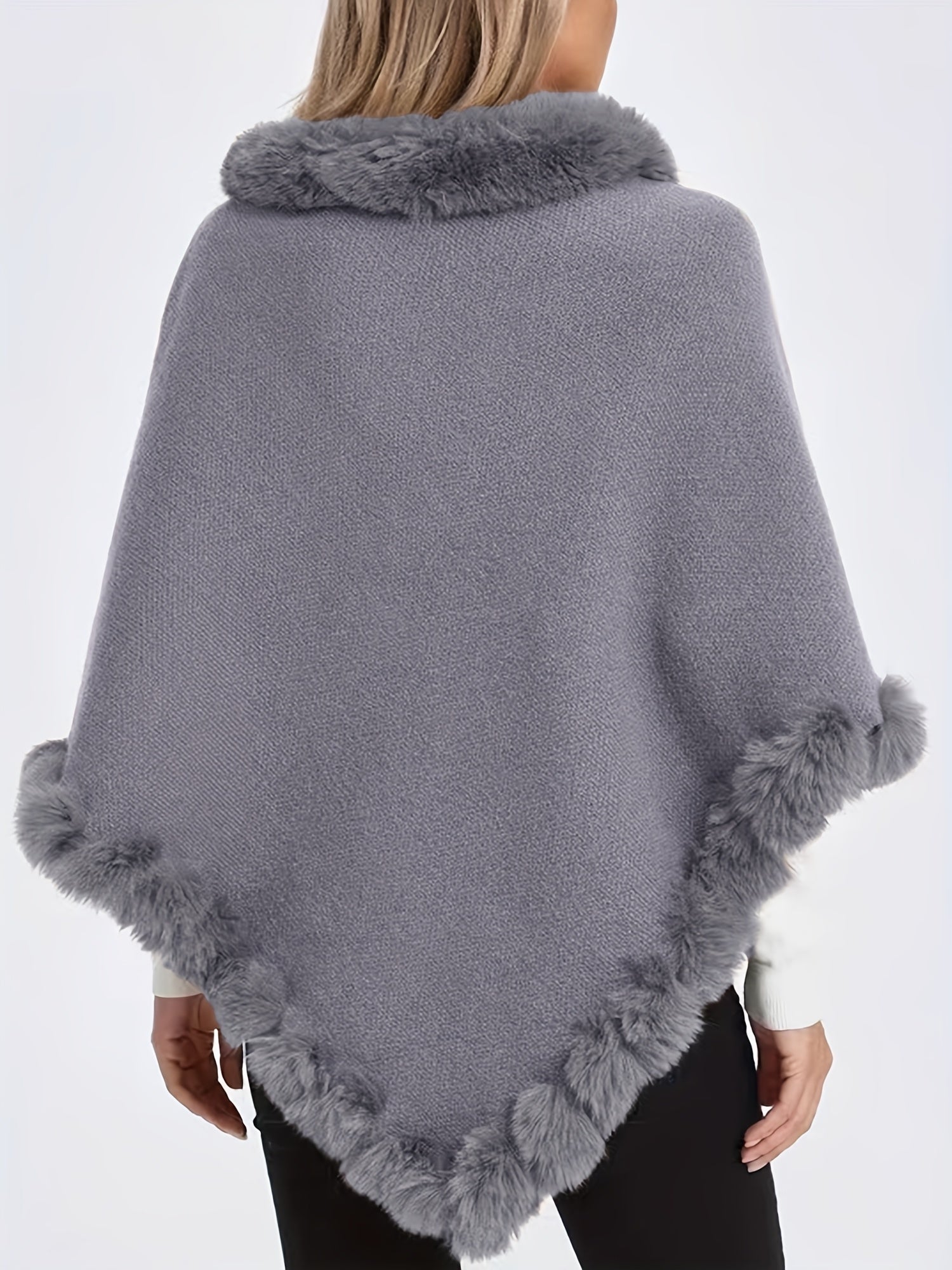 Poncho hiver femme