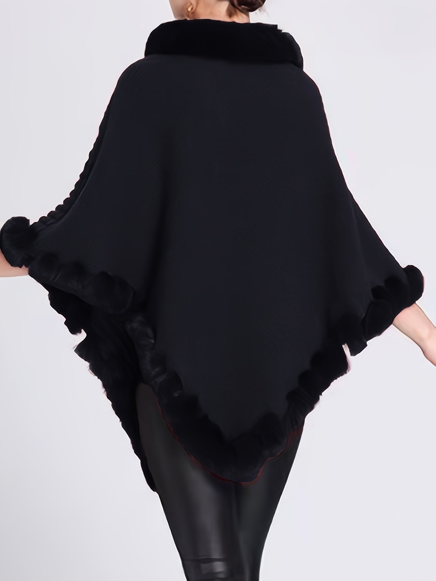 Poncho hiver femme