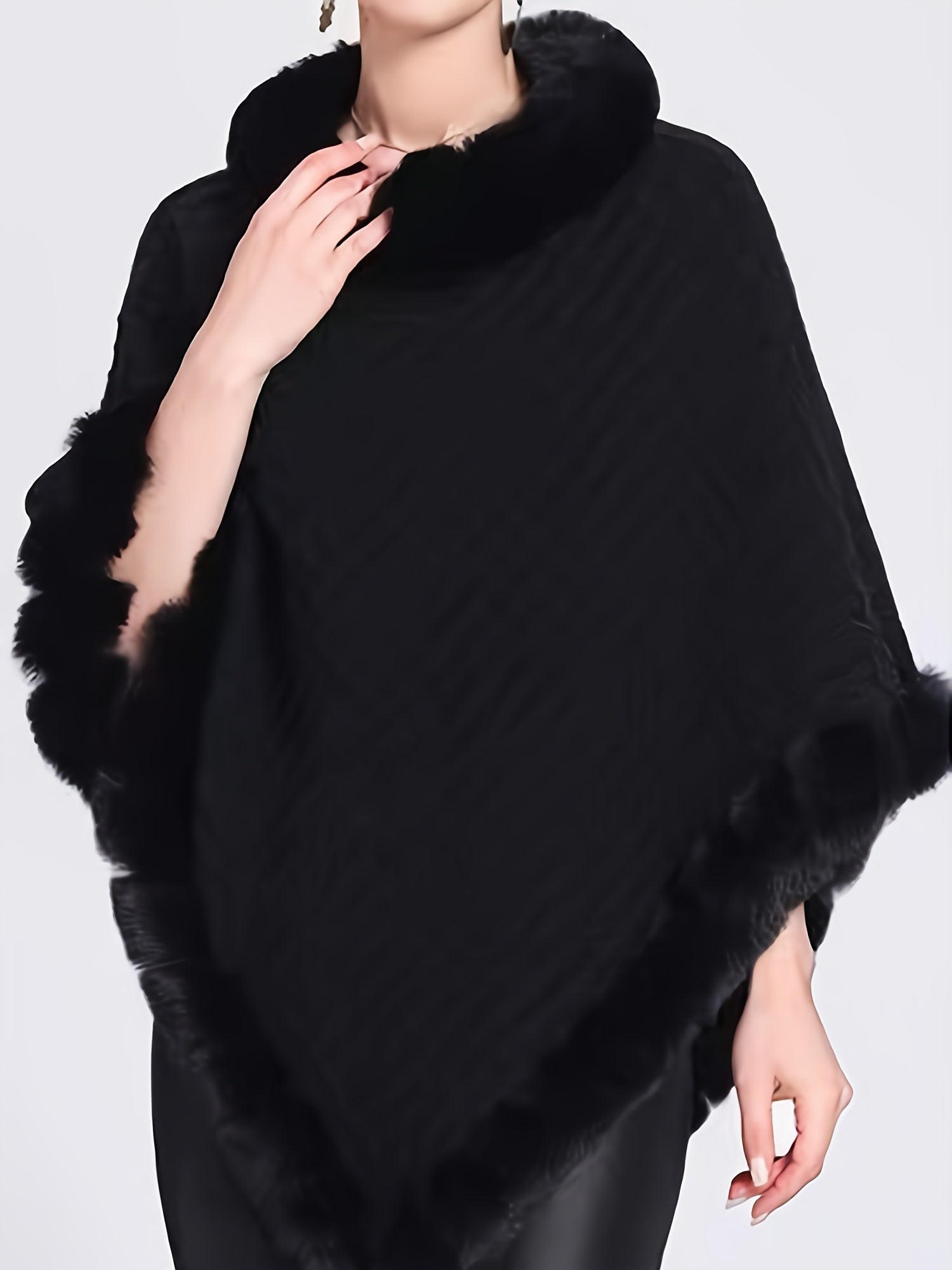 Poncho hiver femme