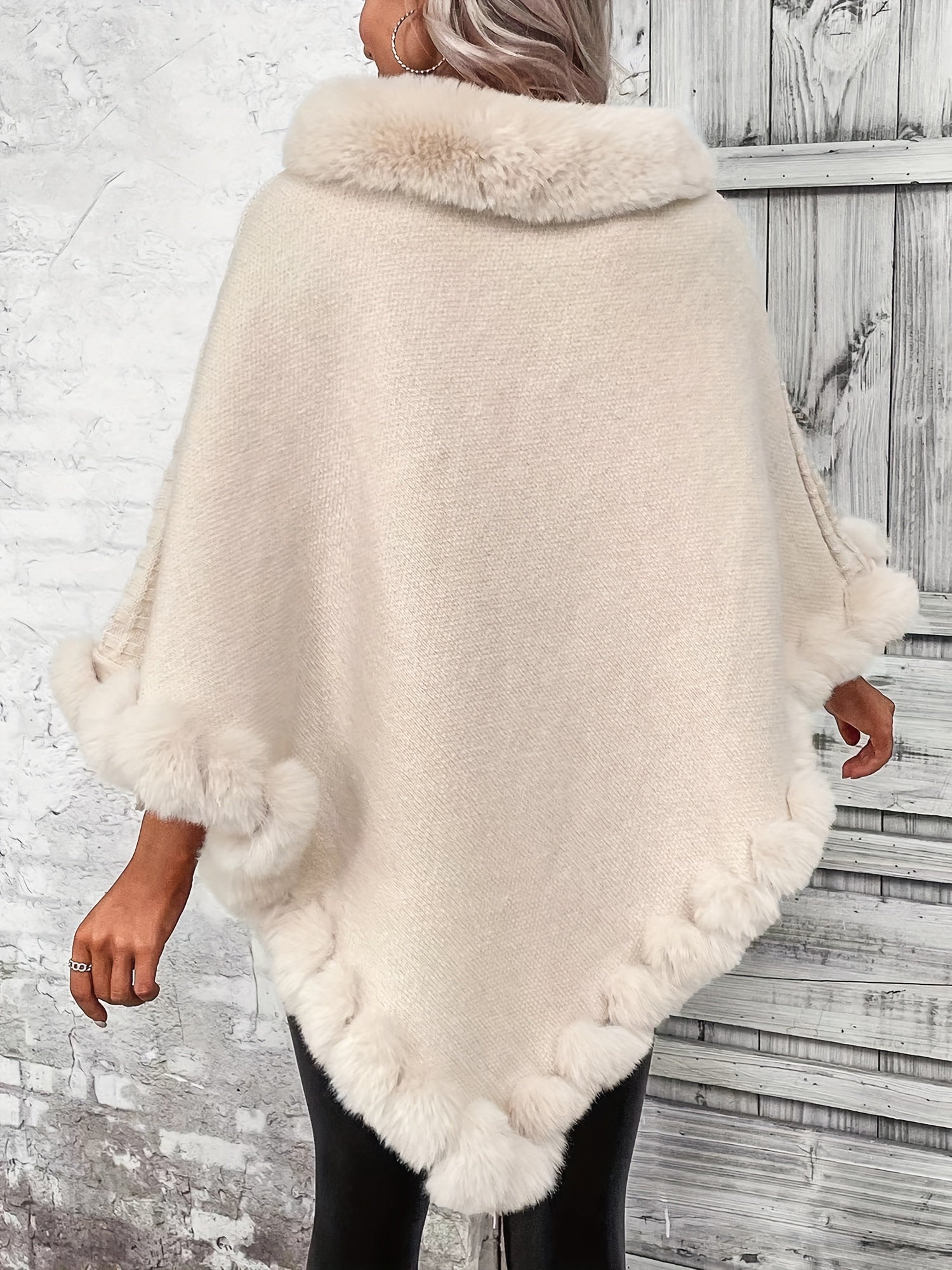 Poncho hiver femme