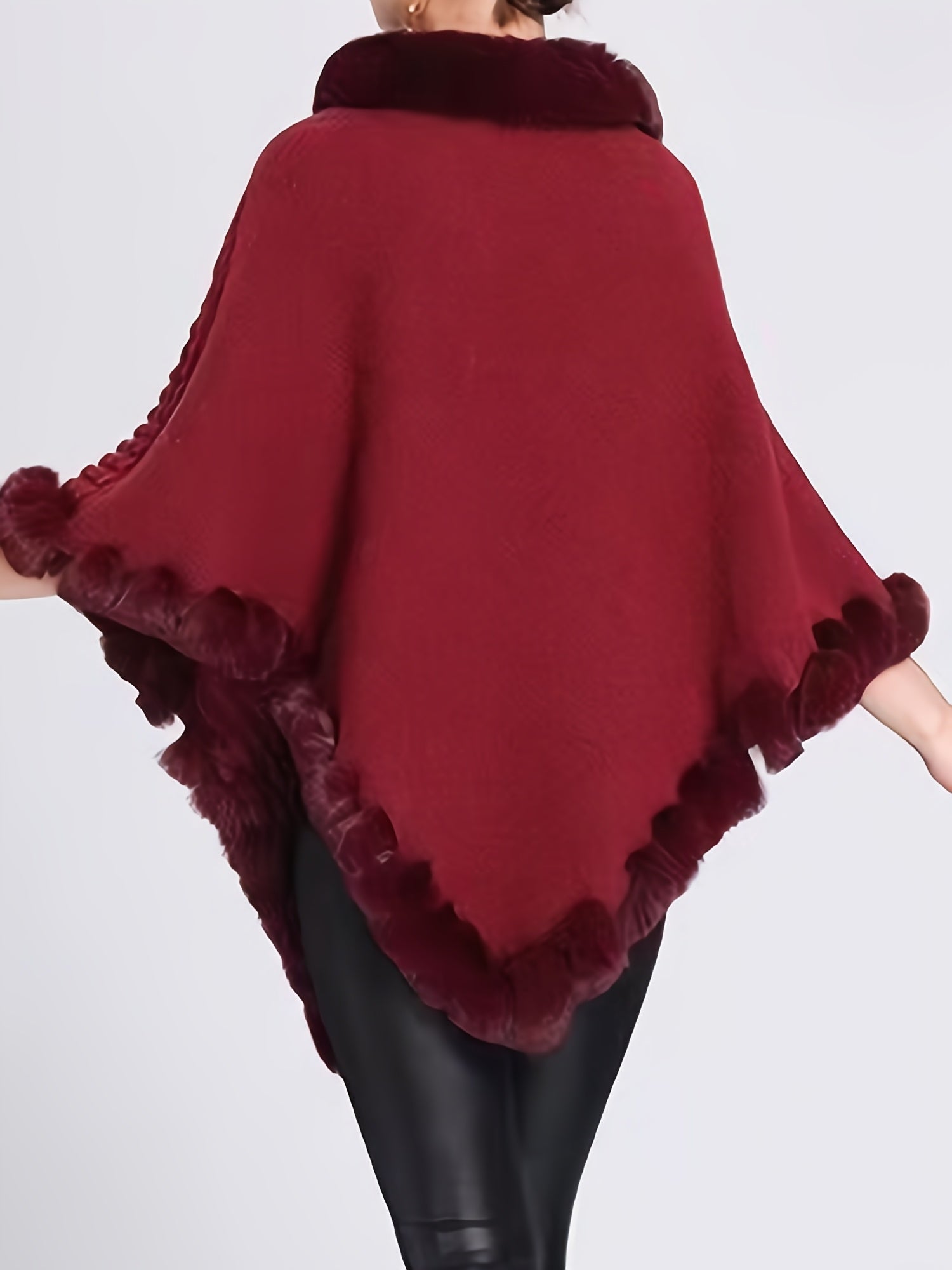 Poncho hiver femme