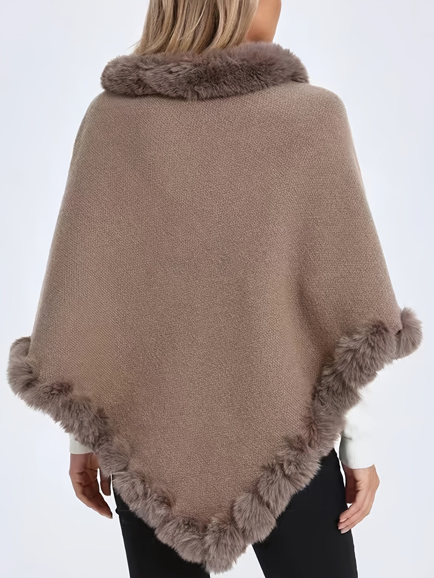 Poncho hiver femme
