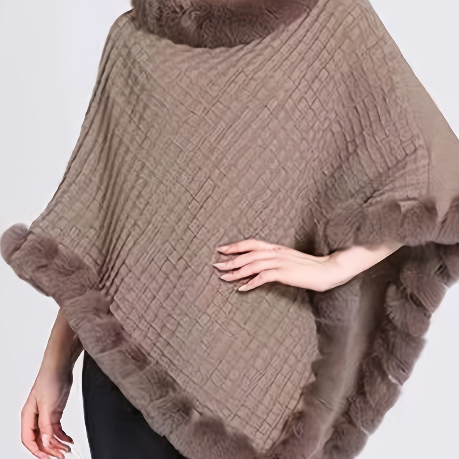 Poncho hiver femme