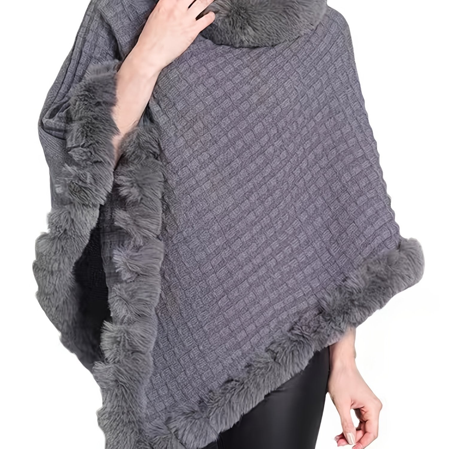 Poncho hiver femme