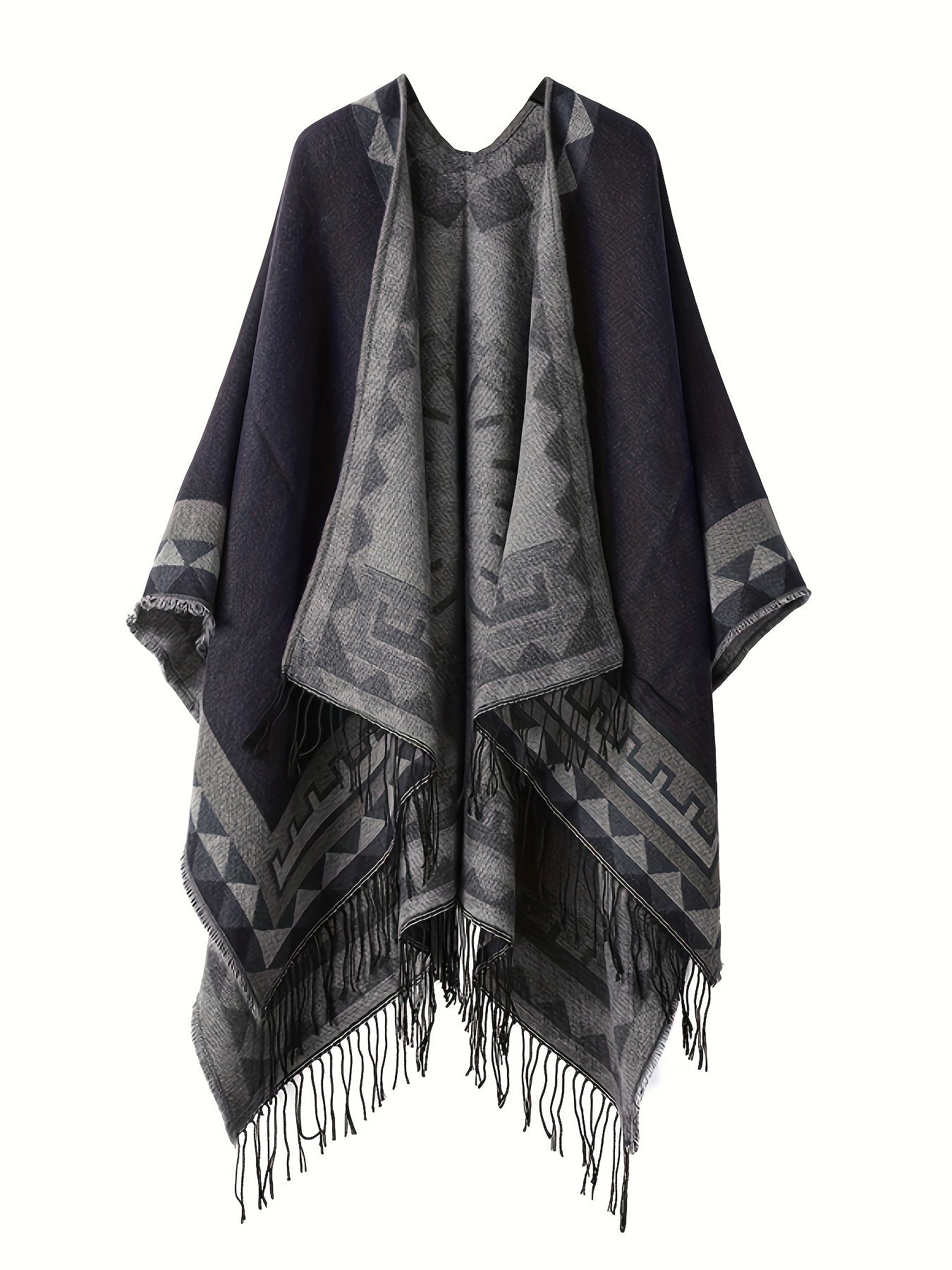 Poncho homme en laine