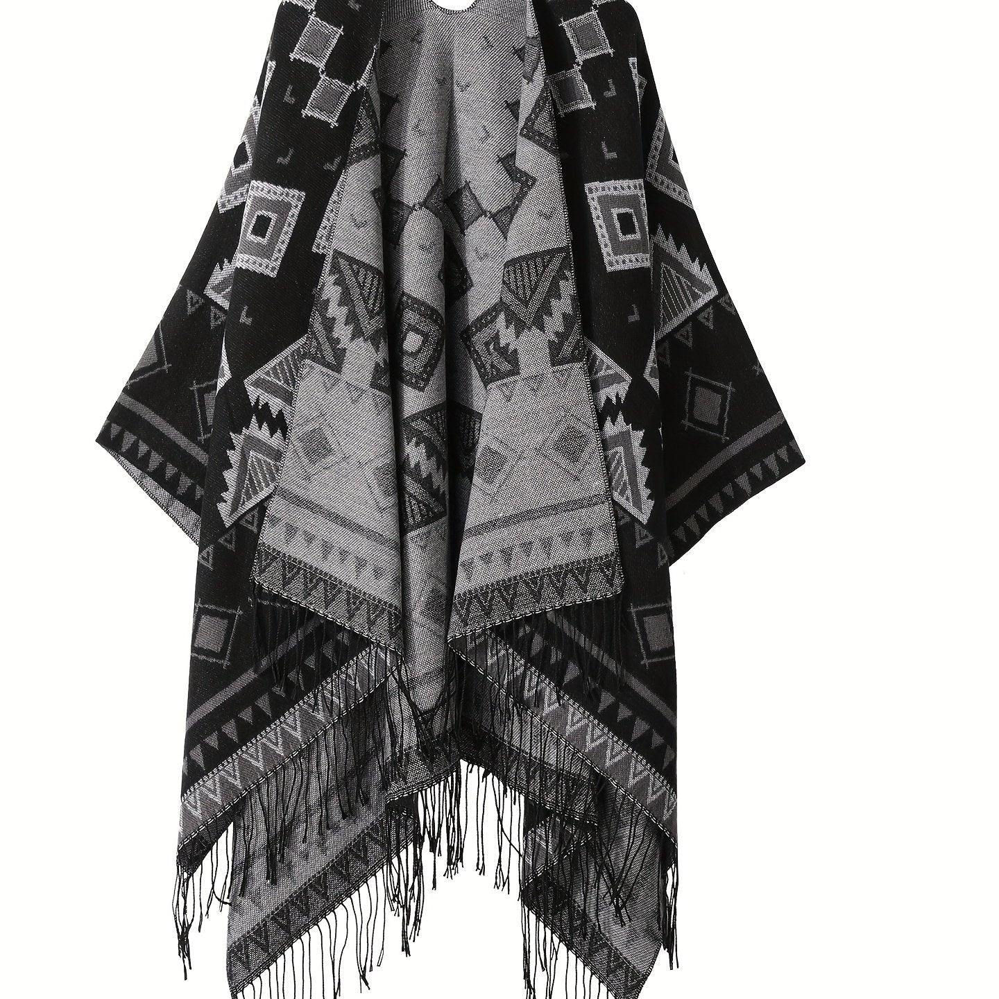 Poncho homme en laine