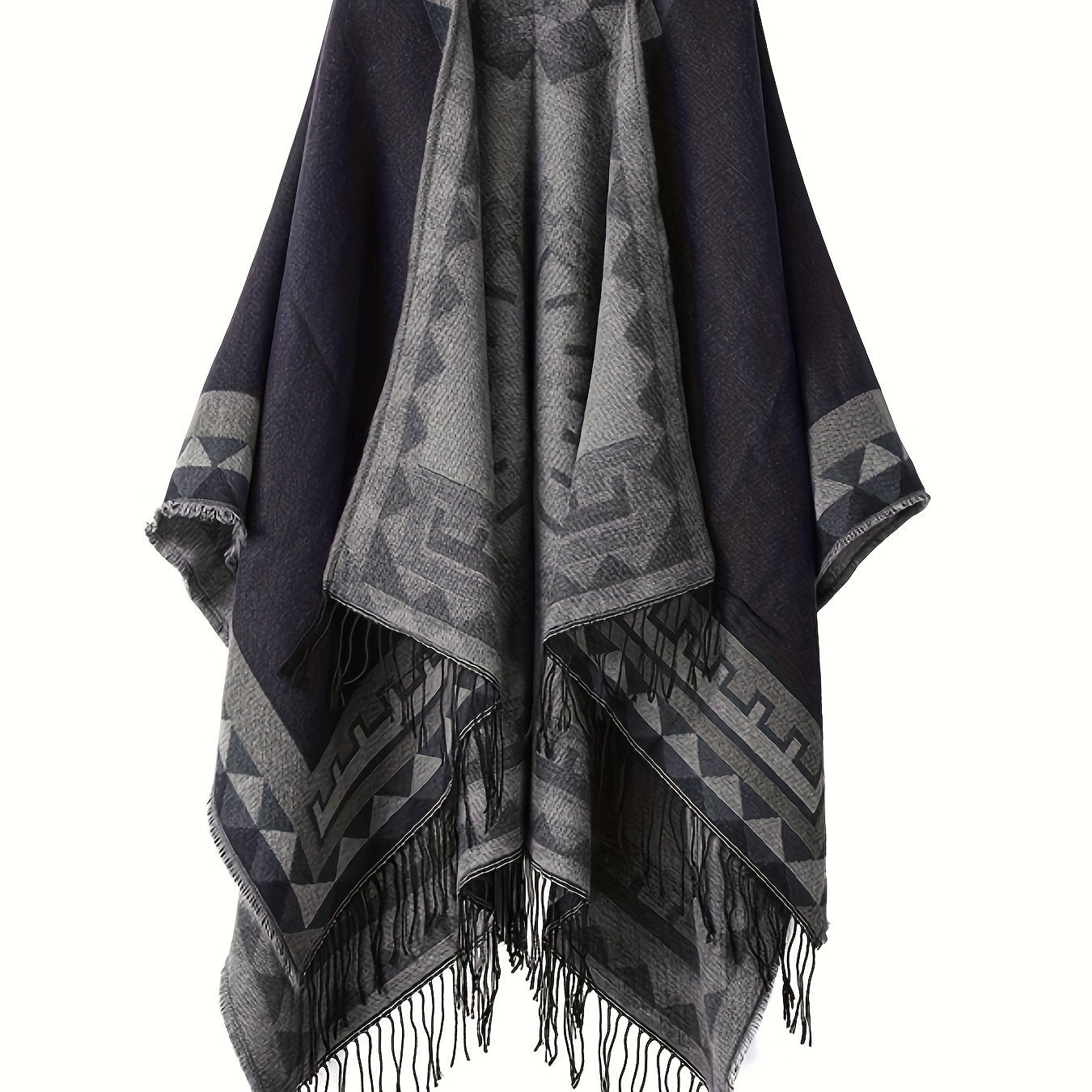 Poncho homme en laine