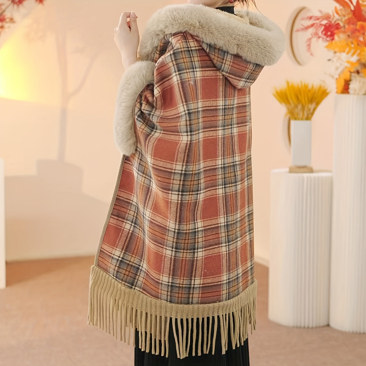 Poncho homme hiver