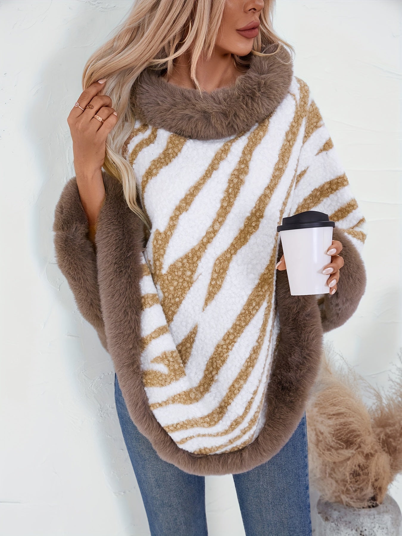 Poncho indien femme