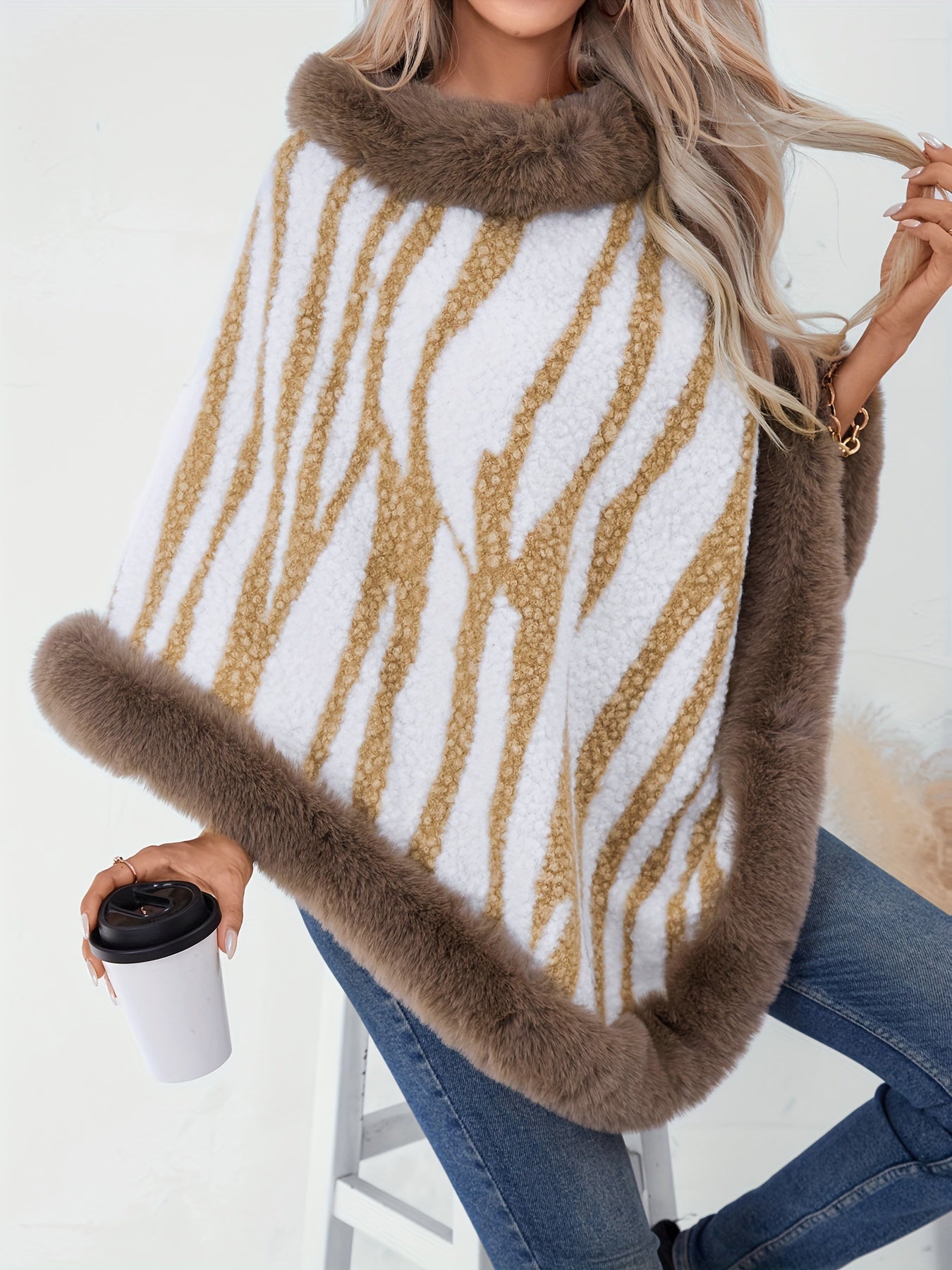 Poncho indien femme