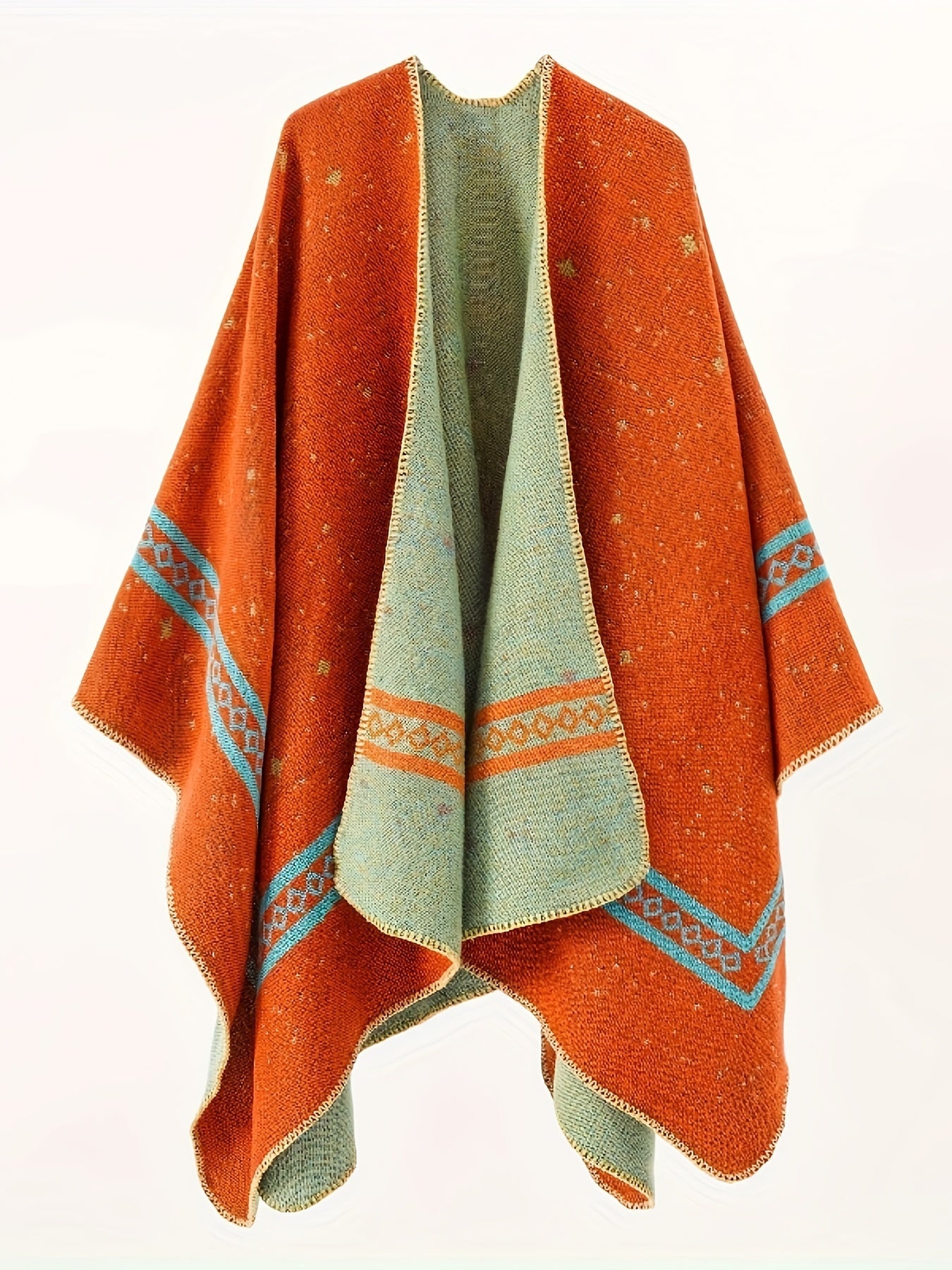 Poncho mexicain homme
