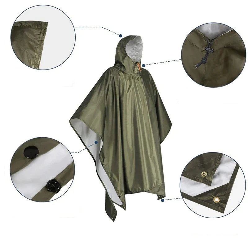 Poncho pluie pour homme