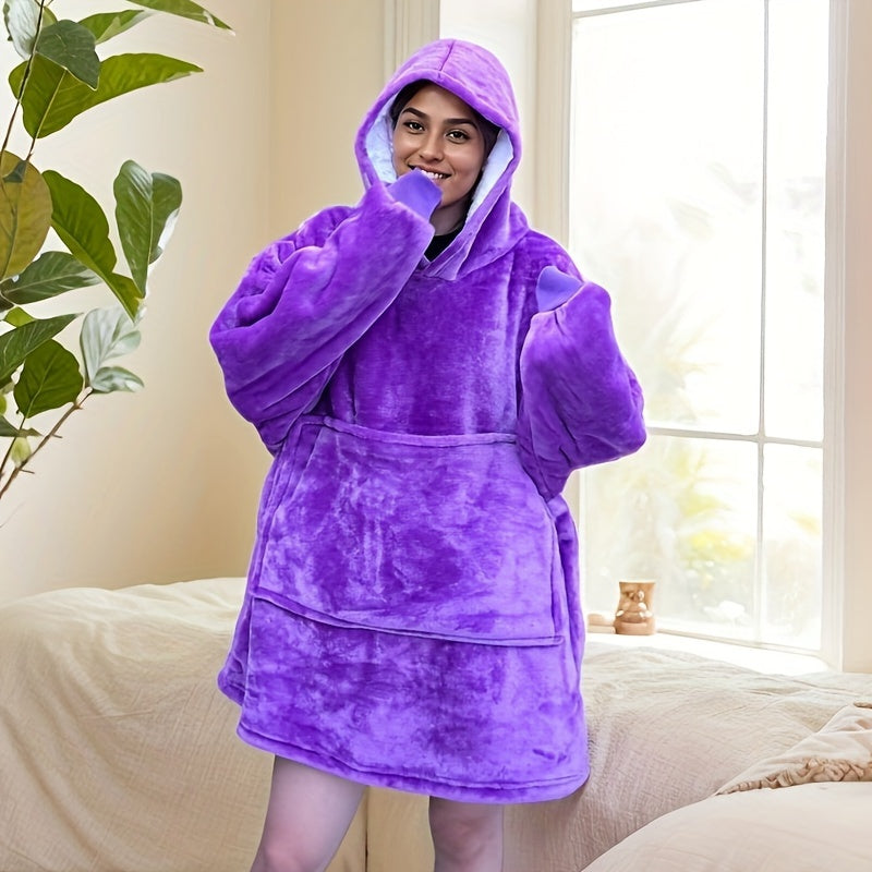 Poncho polaire femme nuit