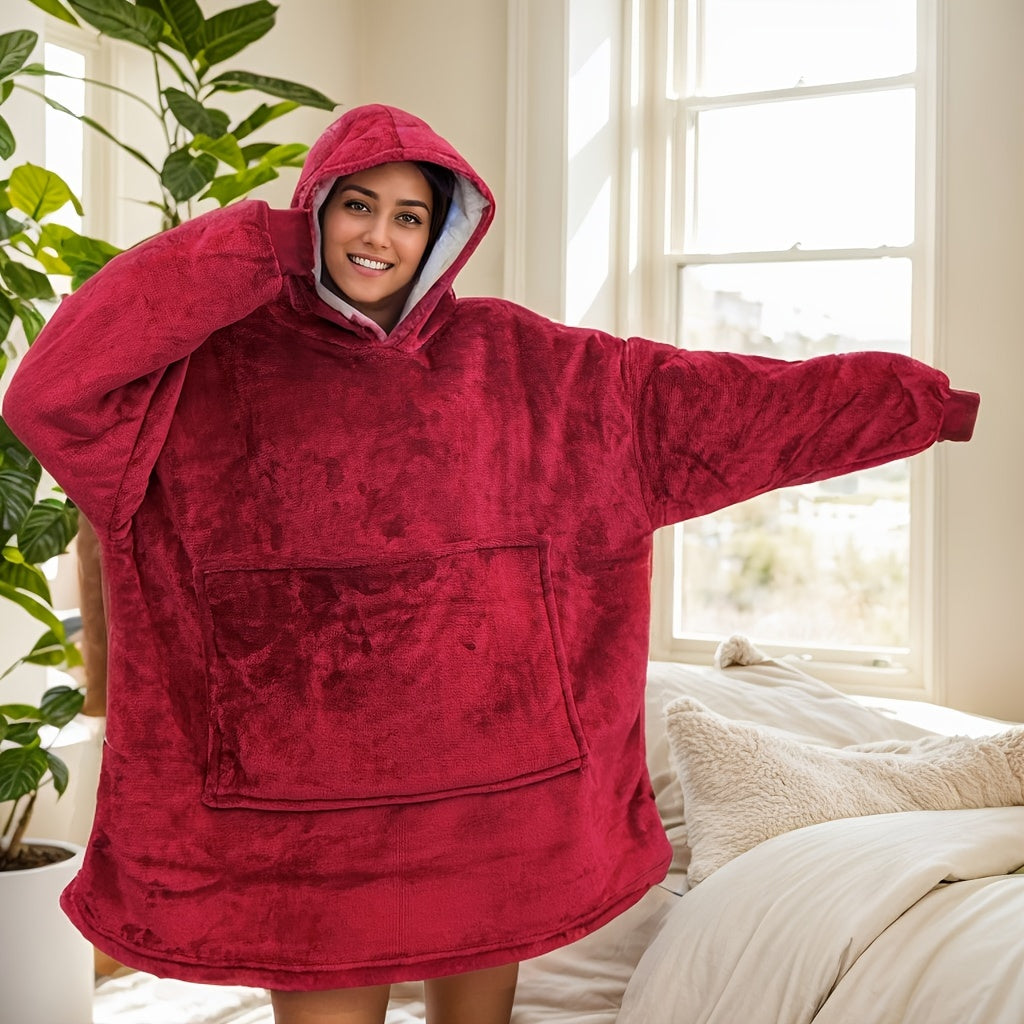 Poncho polaire femme nuit