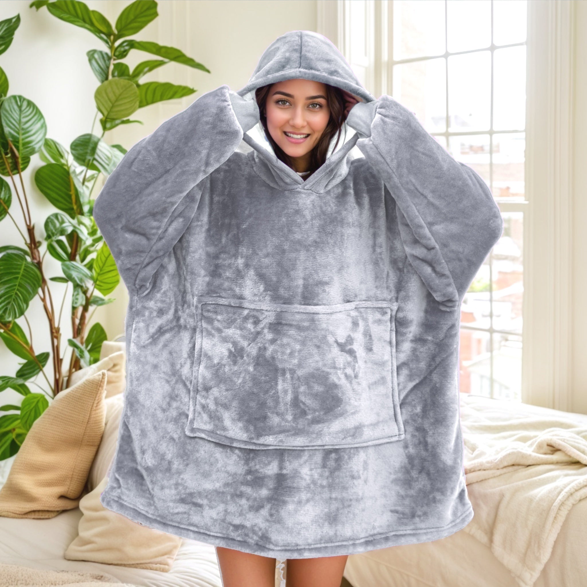 Poncho polaire femme nuit