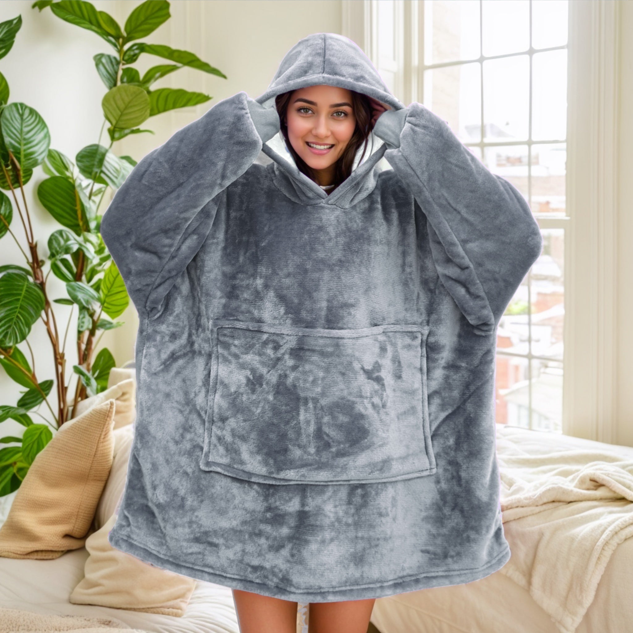 Poncho polaire femme nuit