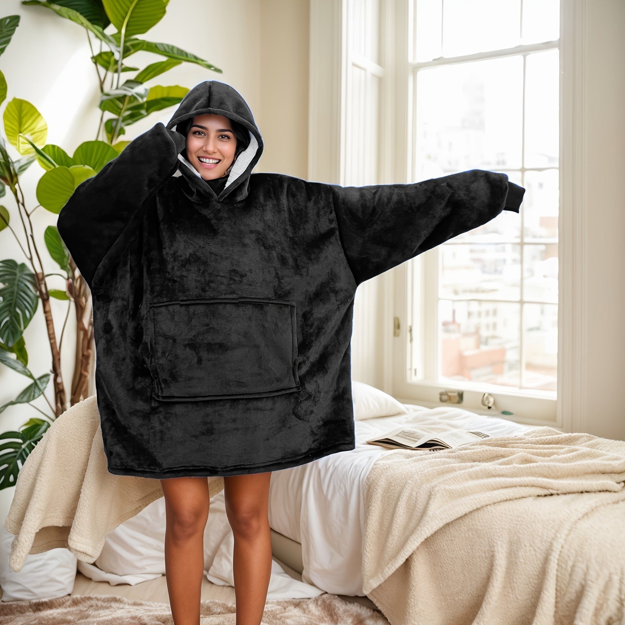 Poncho polaire femme nuit
