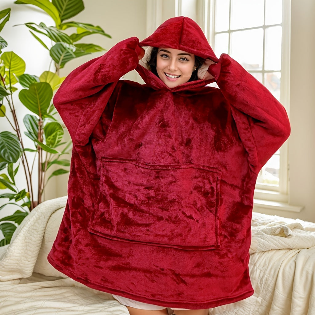 Poncho polaire femme nuit