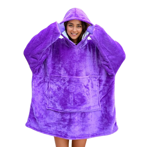 Poncho polaire femme nuit