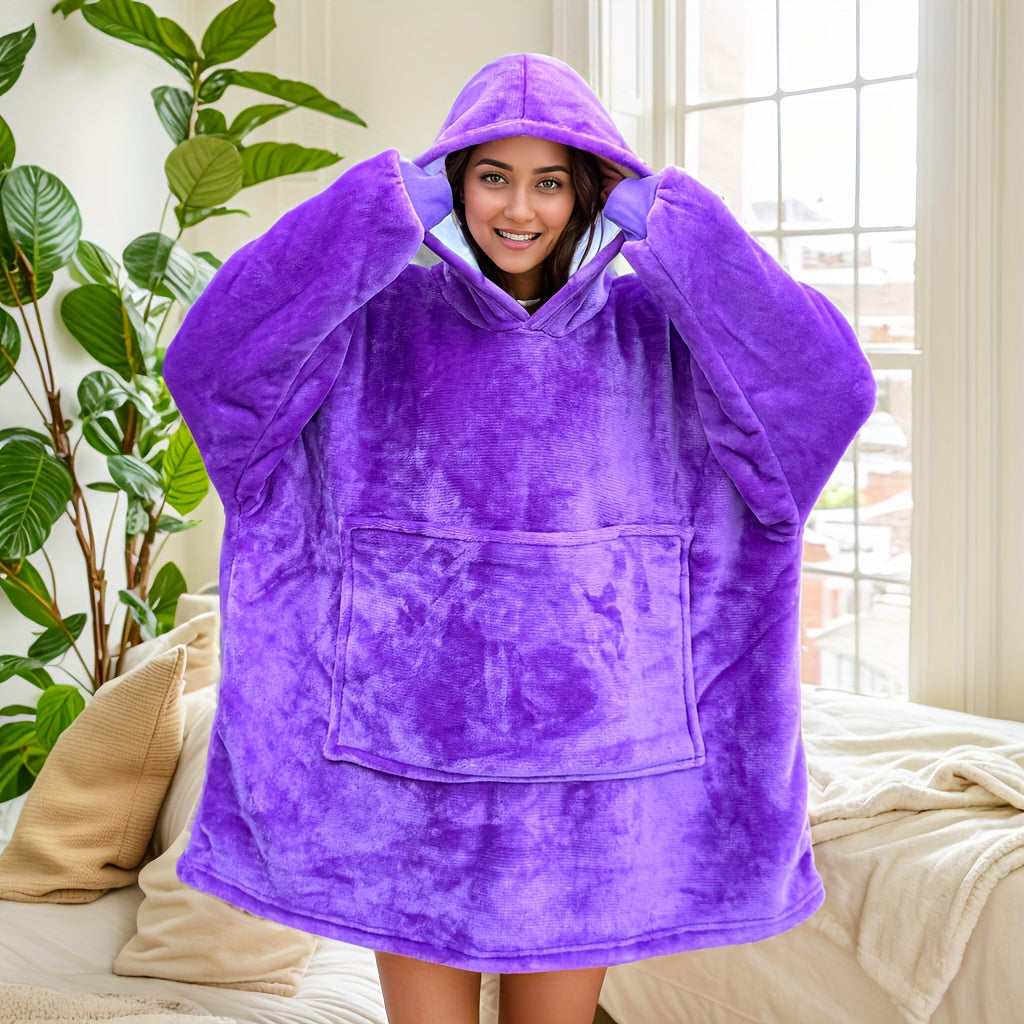 Poncho polaire femme nuit