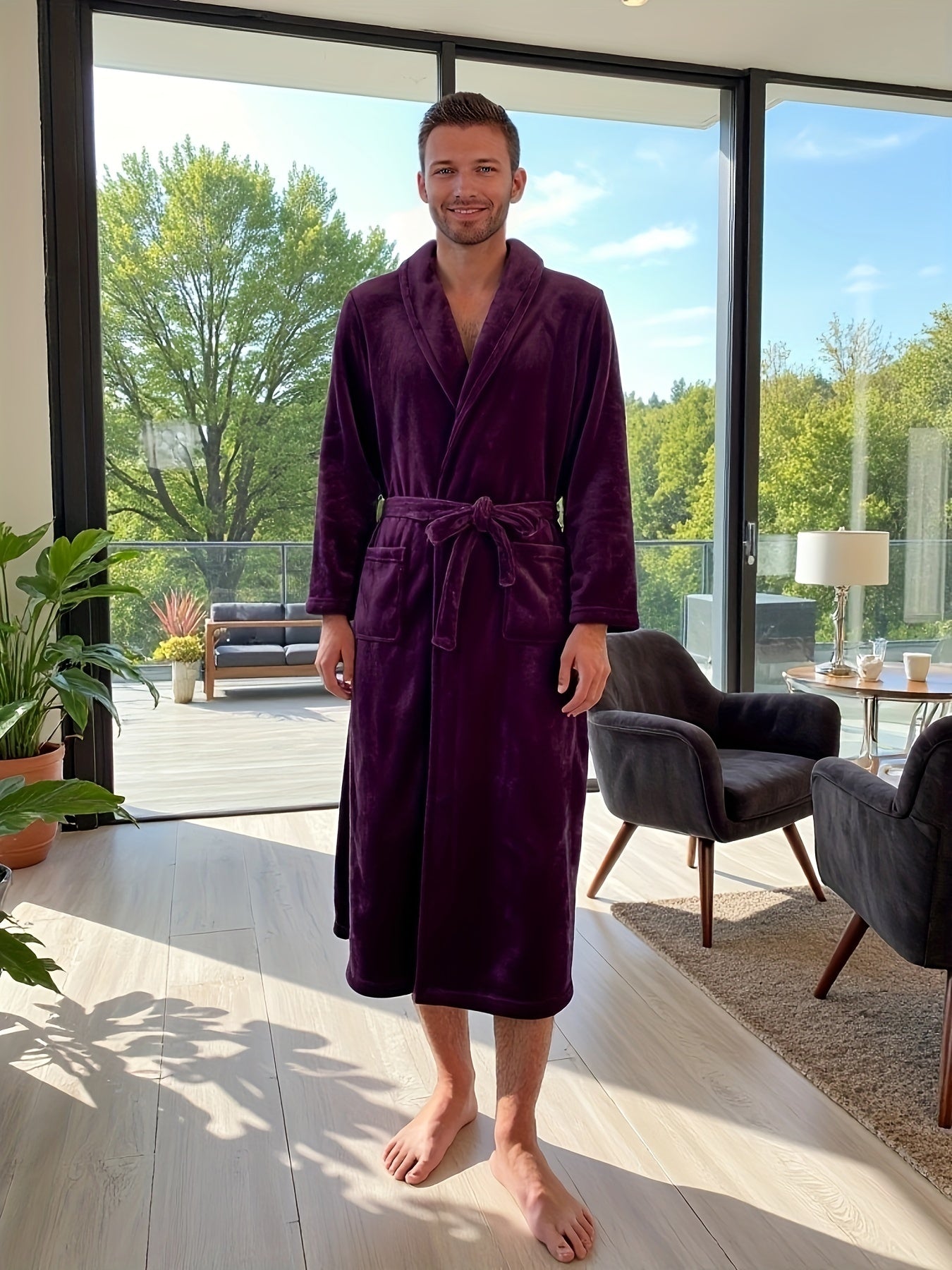 Robe de chambre chic homme