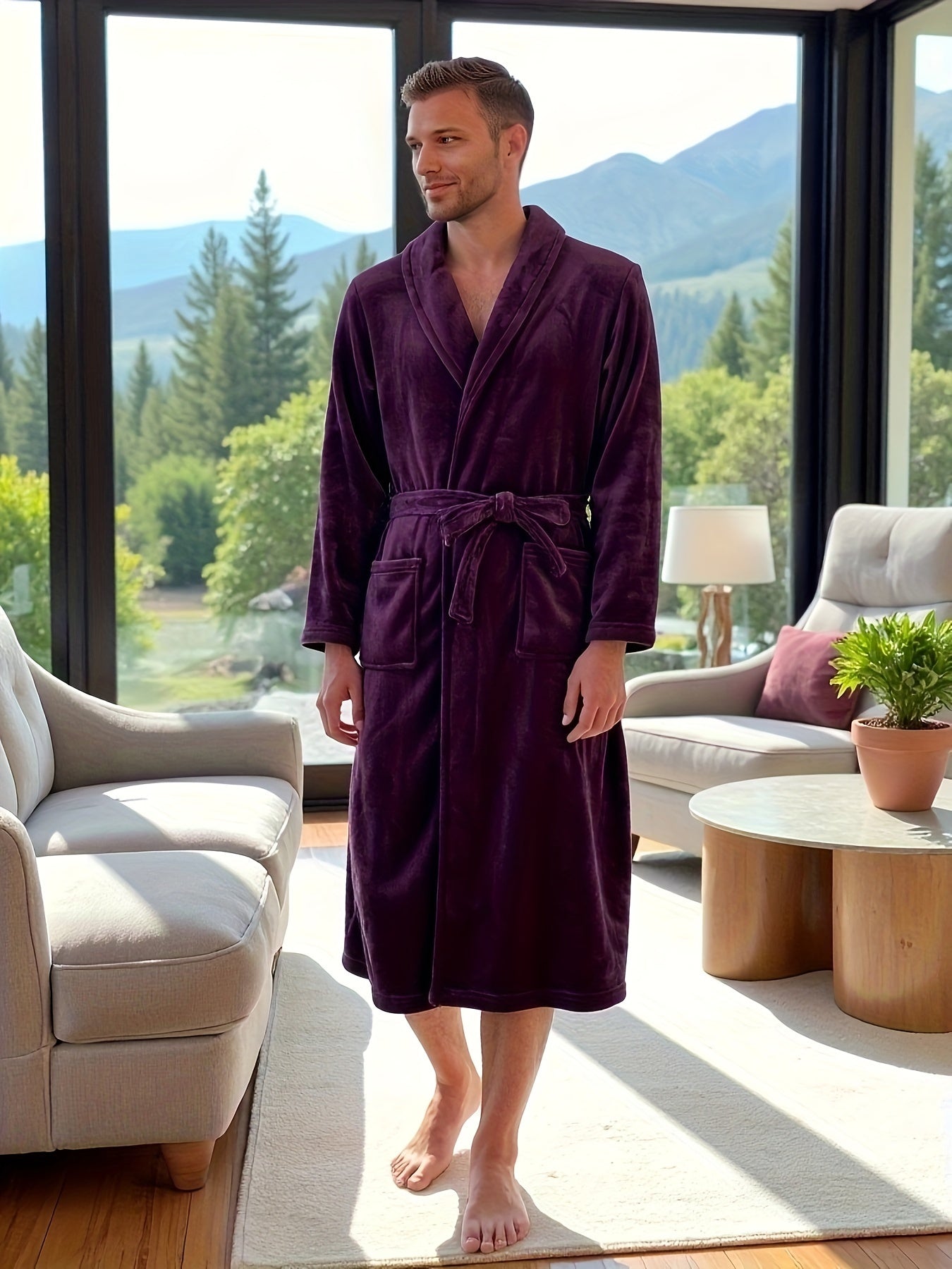 Robe de chambre chic homme