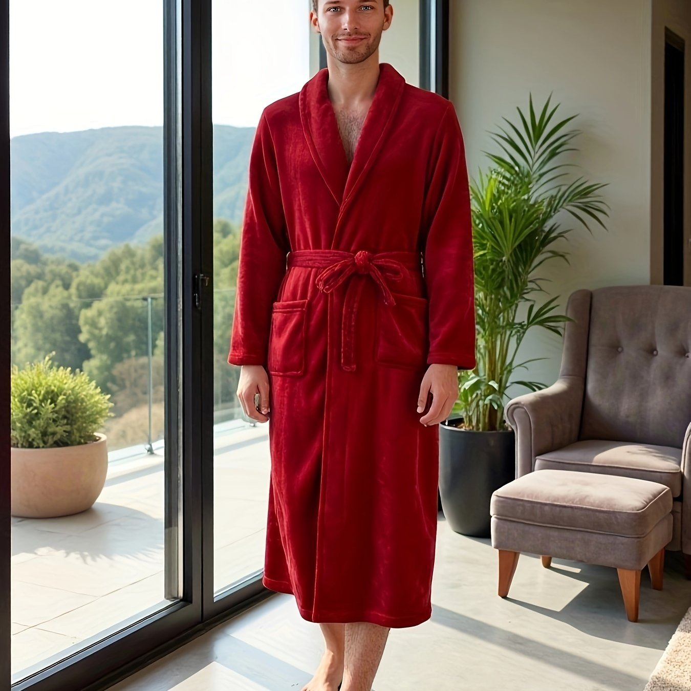 Robe de chambre chic homme
