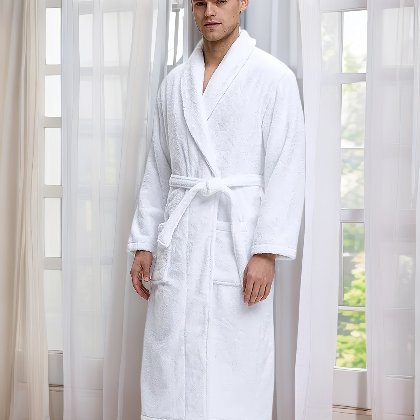 Robe de chambre coton homme