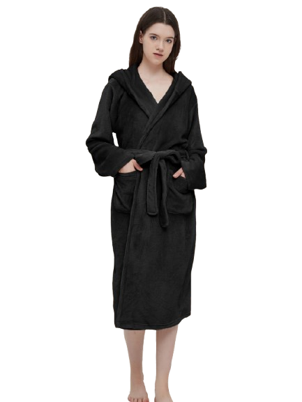 Robe de chambre femme avec capuche