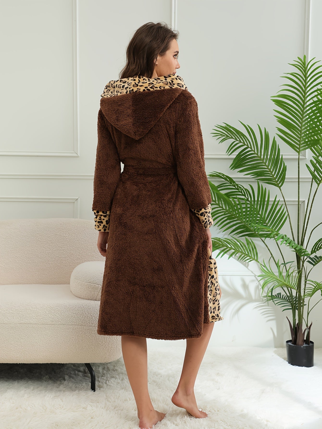 Robe de chambre femme léopard