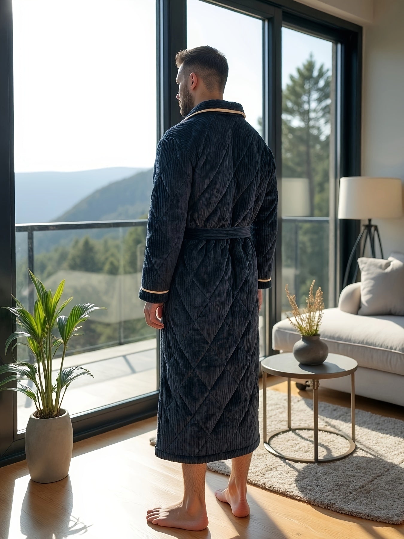 Robe de chambre hiver homme