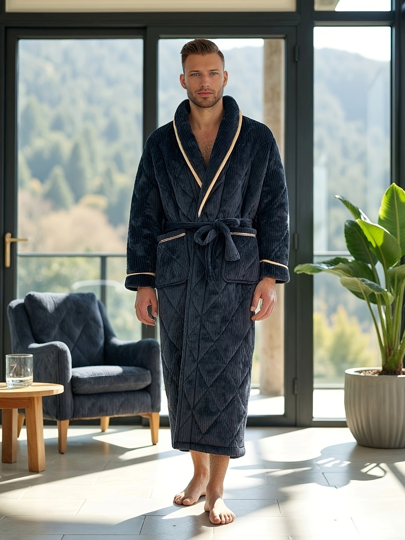 Robe de chambre hiver homme