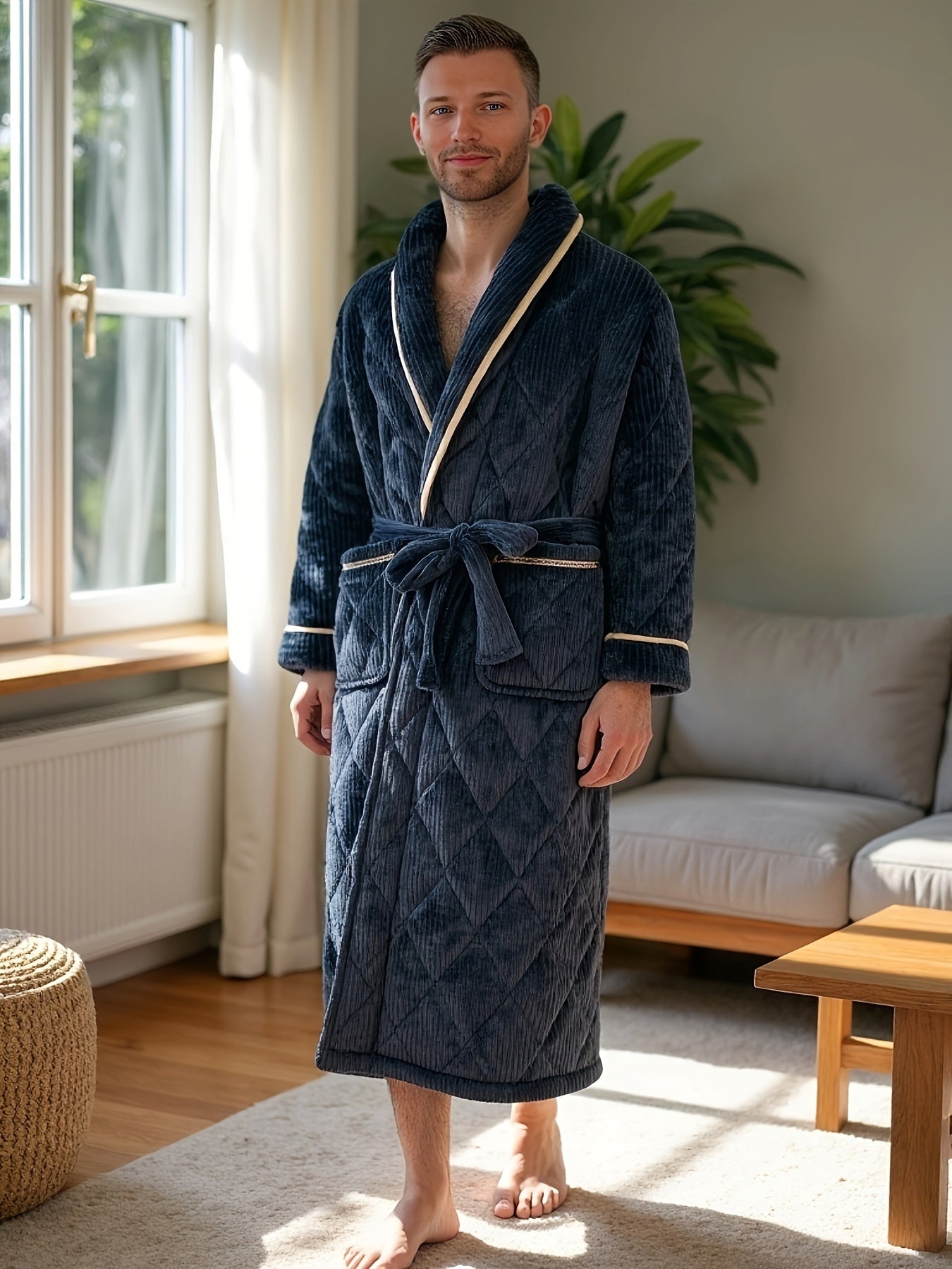 Robe de chambre hiver homme