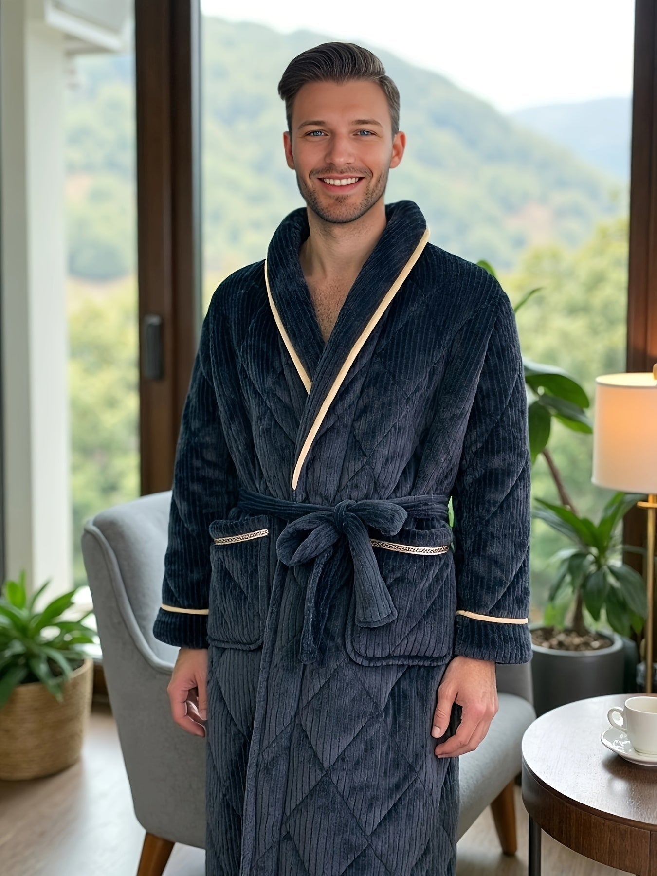 Robe de chambre hiver homme