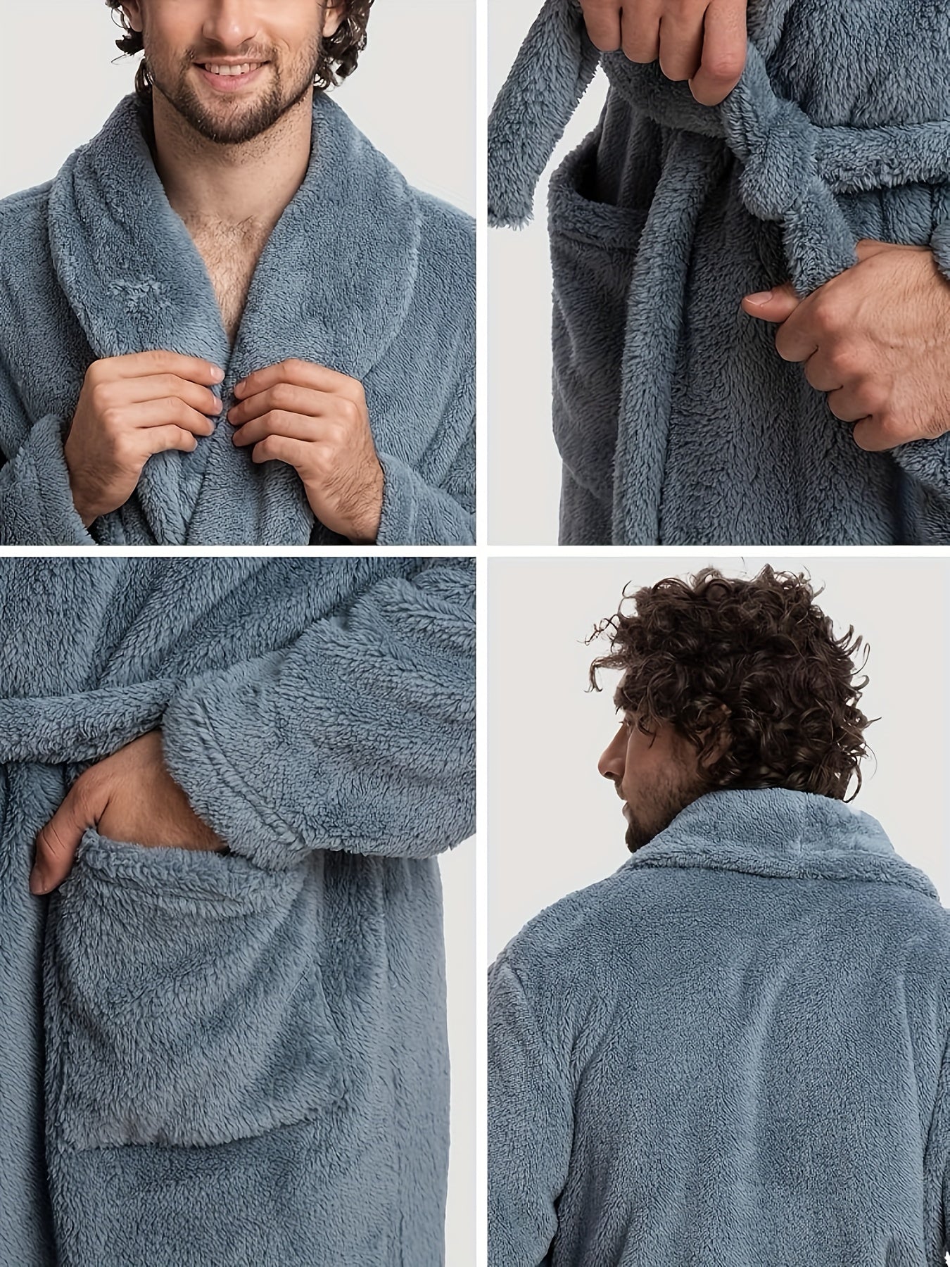 Robe de chambre homme chaude et longue