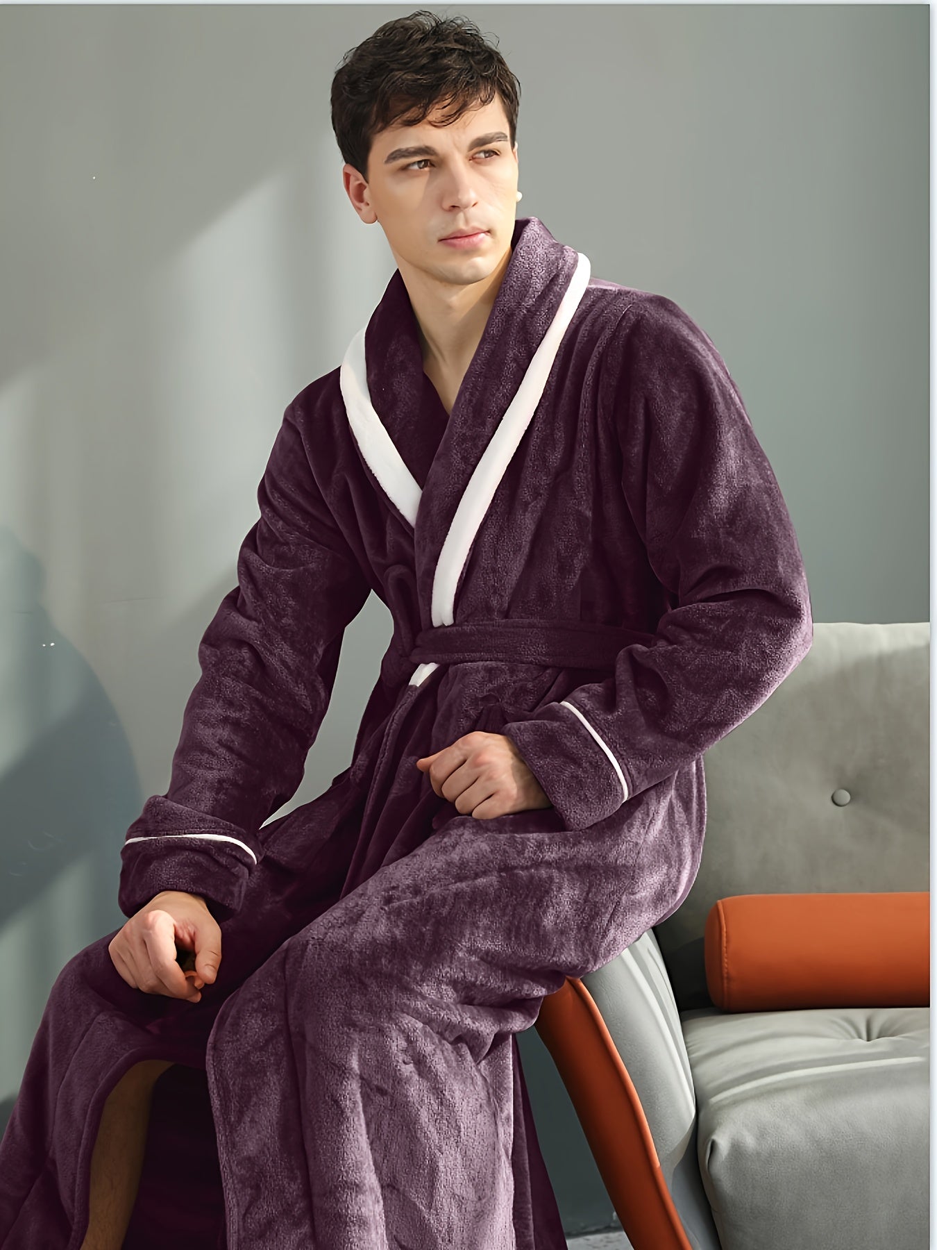 Robe de chambre homme coton léger