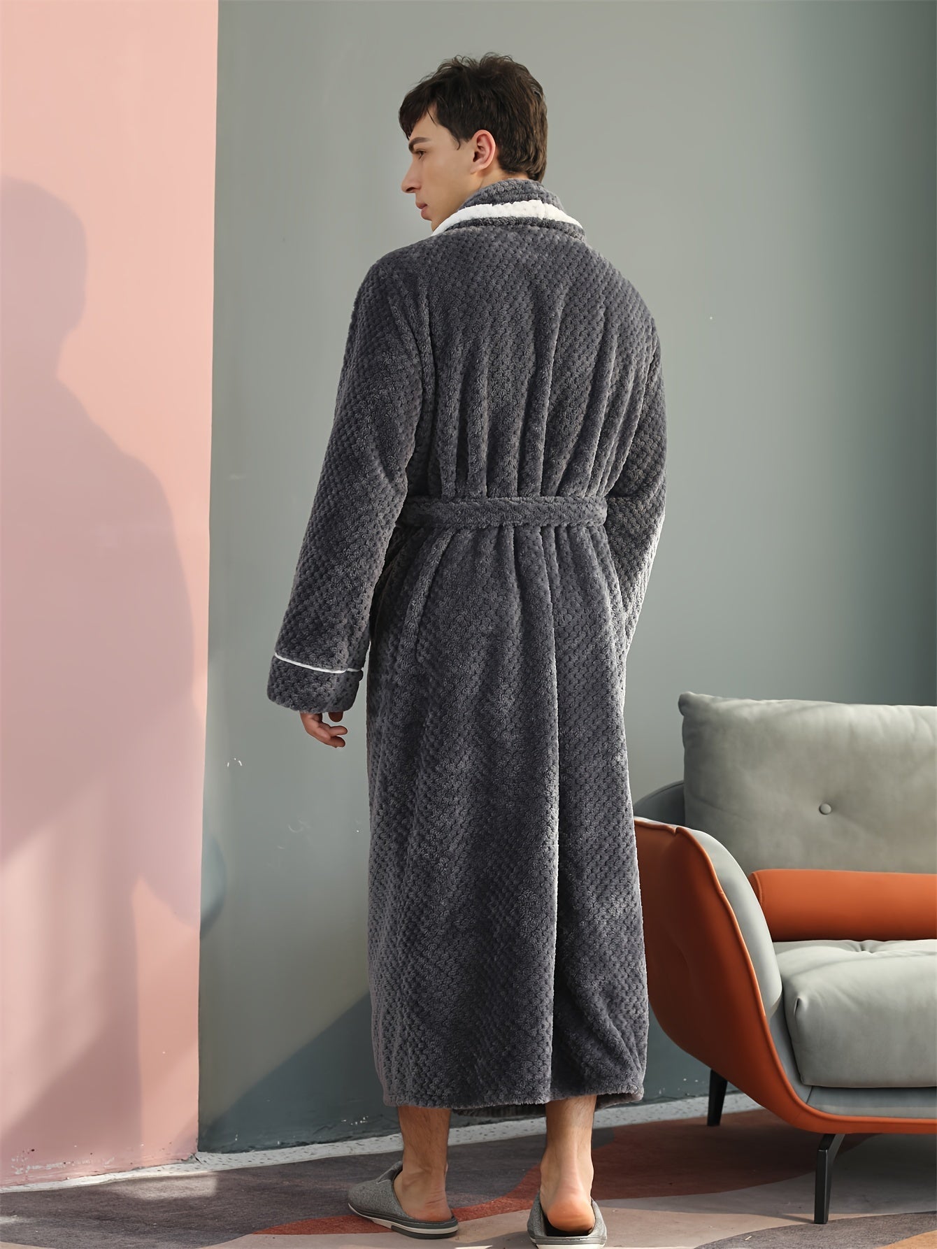 Robe de chambre homme coton léger