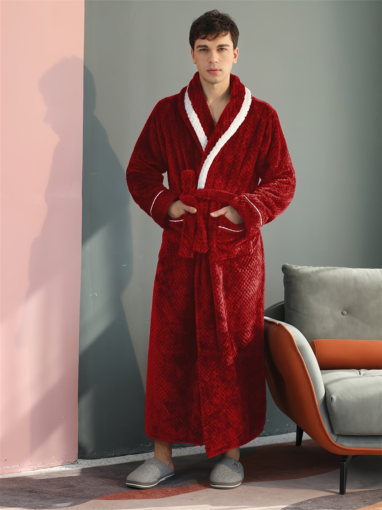 Robe de chambre homme coton léger